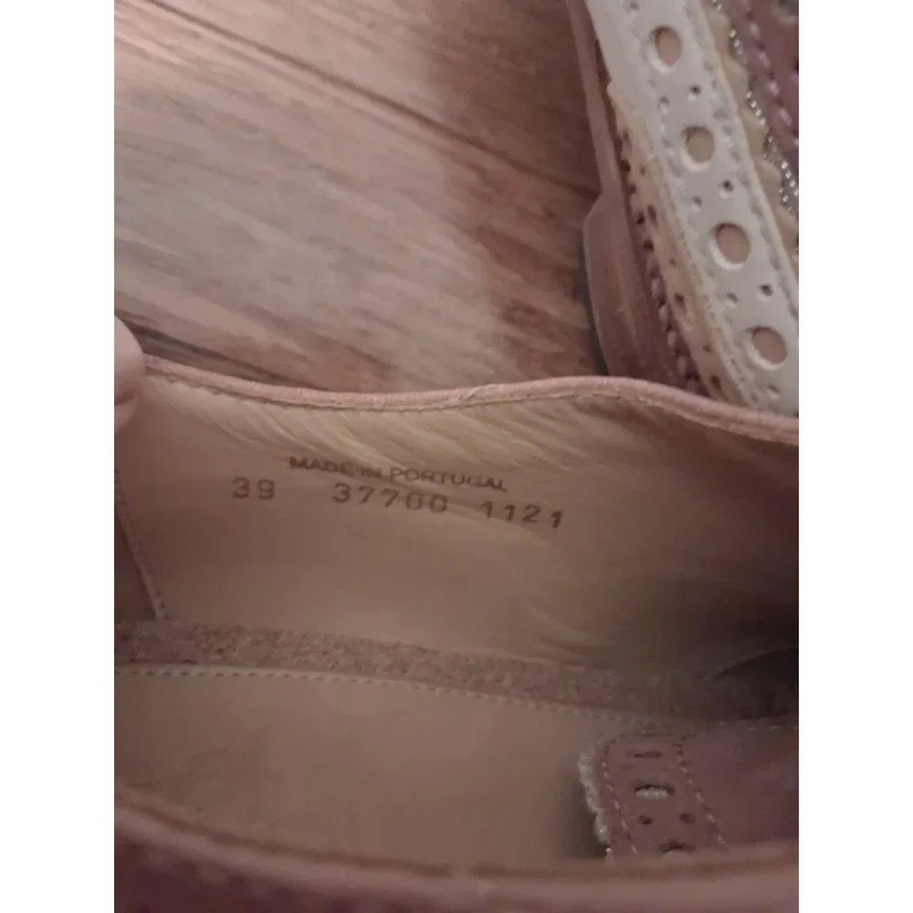 The Office Of Angela Scott Mr Doubt Cognac Brown Oxford Leather Shoes Size 39 /9
